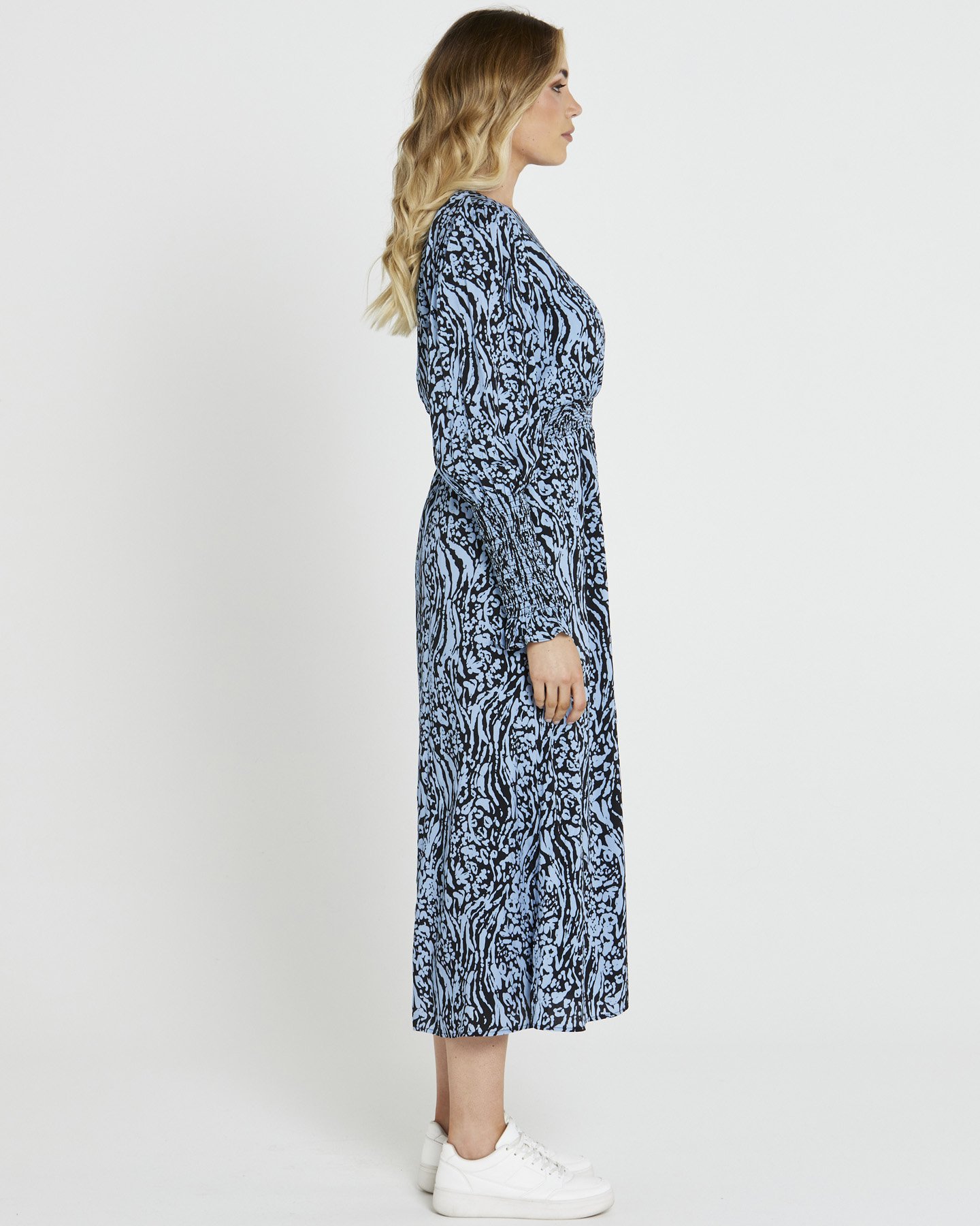 Sass - Luna Balloon Sleeve Midi Dress - Brands-Sass : Mhor - Sass A23