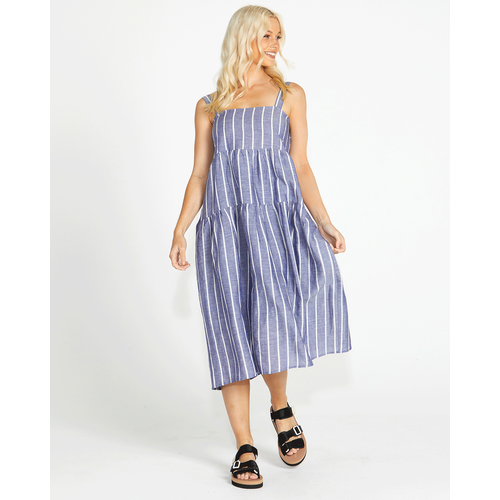 Sass - Lydia Shirred Back Midi Dress