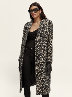 Scotch & Soda - Leopard Single Breasted Coat-coats-/-jackets-Mhor