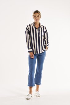 Betty Basics - Stripe Shirt-tops-Mhor