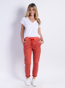 Monaco - Riley Jogger - Rust-bottoms-Mhor