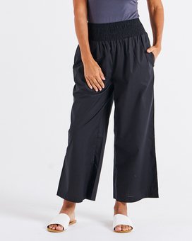 Betty Basics - Sevilla Wide Leg Cotton Pant-bottoms-Mhor