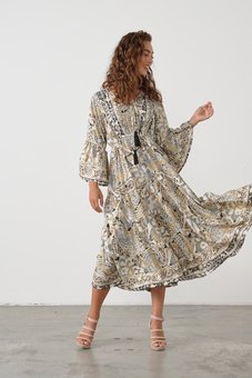 Caju - Foil Print Dress-brands-Mhor