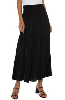 Liverpool - Tiered Maxi Skirt-bottoms-Mhor