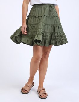 ELM-MARKET LACE TRIM SKIRT-bottoms-Mhor