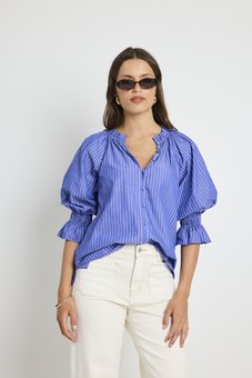 Ivy & Jack - Stripe Blouse-tops-Mhor