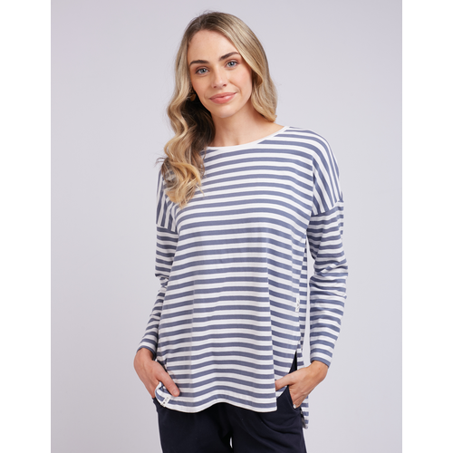 Elm - Lauren Stripe L/S Tee - Tops-Tops & Tees : Mhor - ELM w22